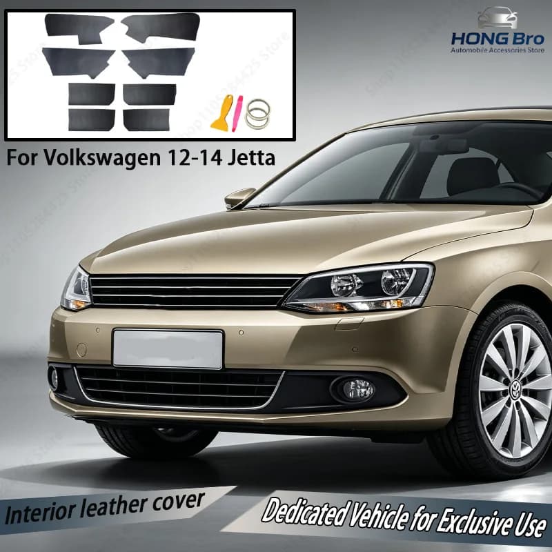 Suitable for Volkswagen Sagitar 12-14 Jetta VW Jetta Door Panel Leather Interior Leather Renovation and Modification