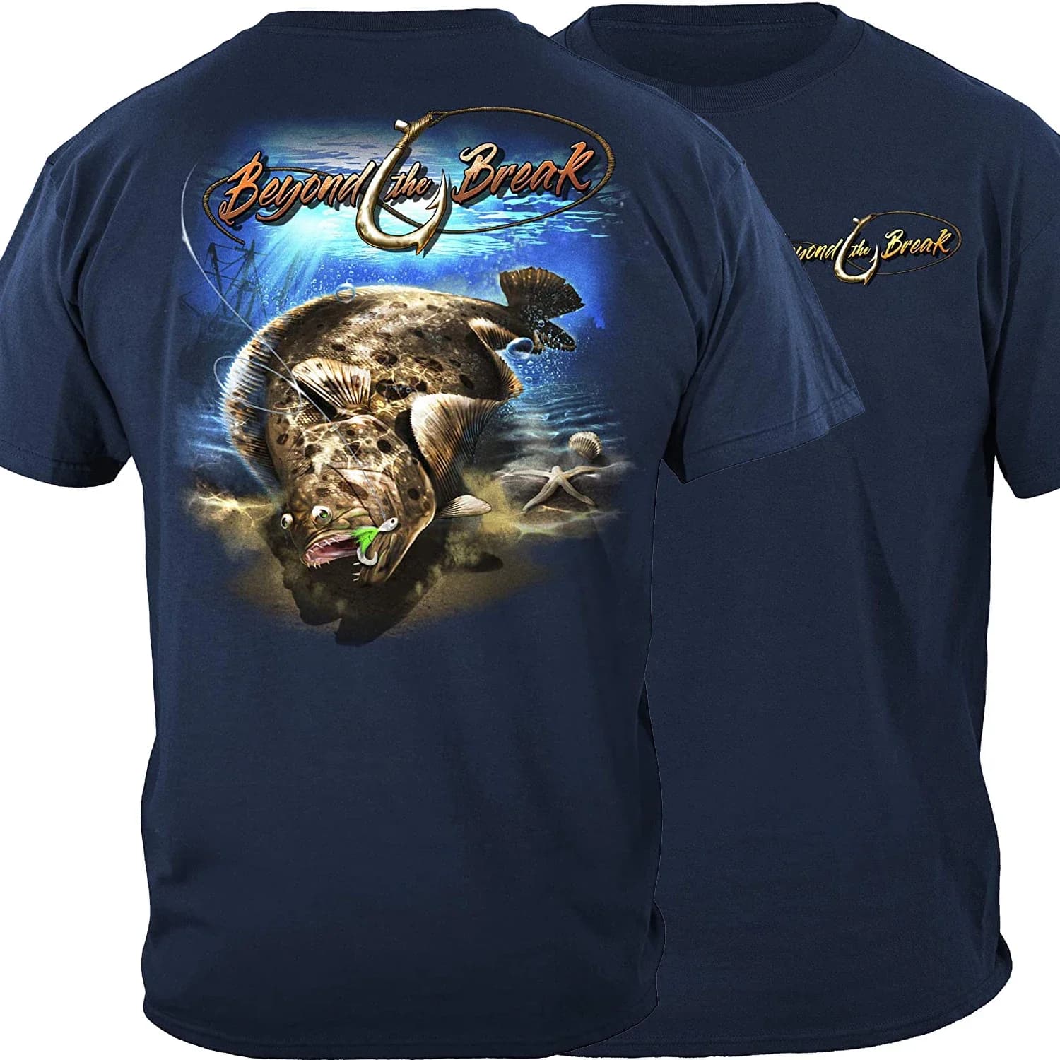 Unique Fluke Fishing Fashion Fisherman Angler Gift T-Shirt. Summer Cotton O-Neck Short Sleeve Mens T Shirt New S-3XL
