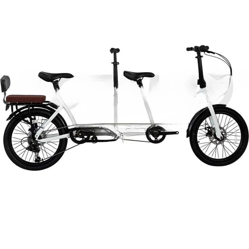New double bicycle folding variable speed parent-child family car with baby three-person scenic rental sightseeing two-person