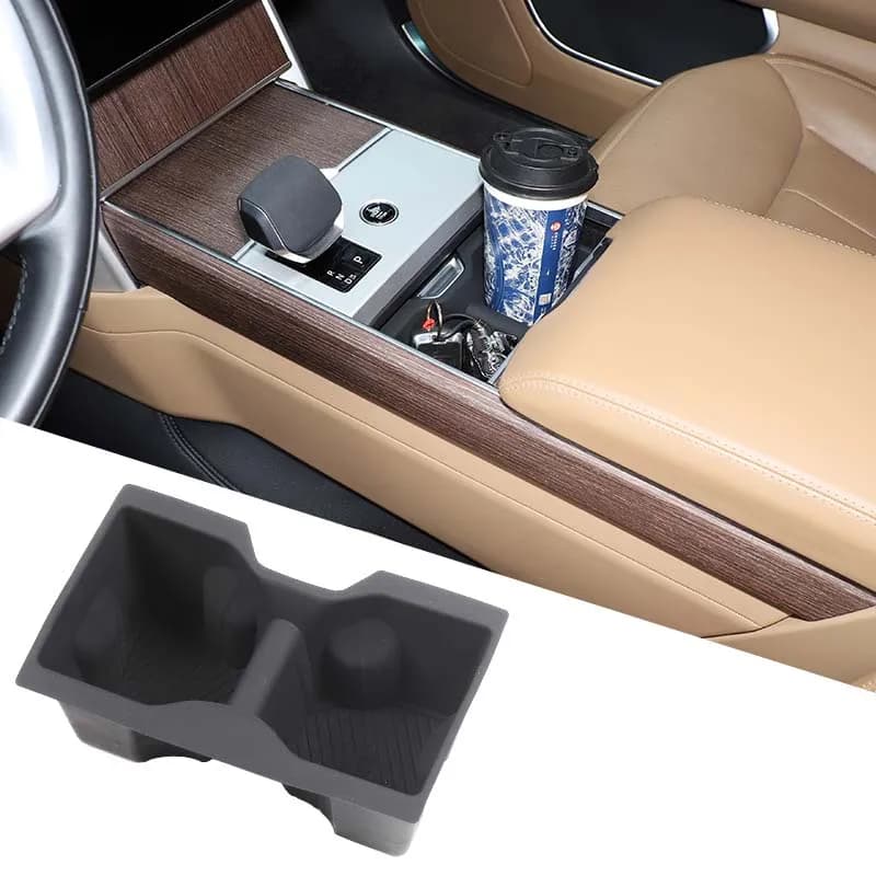 1piece set Silicone For Land Rover Range Rover Vogue 2023-2025 Car Center Control Water Cup Holder Protective Cover  Accessories