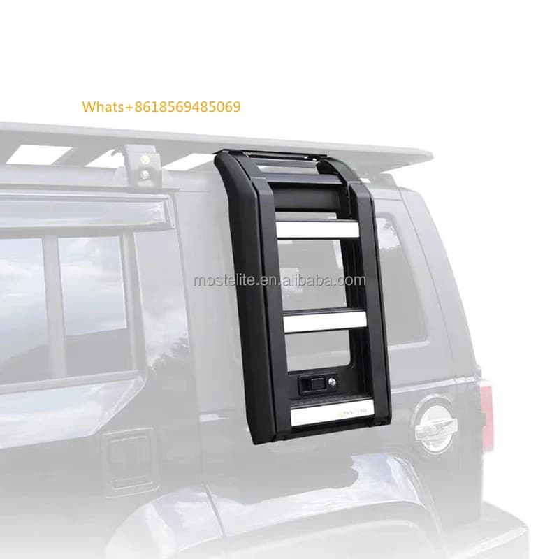 Luxury Business Telescopic Side Ladder High Quality Folding Roof Ladder BAIC BJ40 PLUS 2017-2024