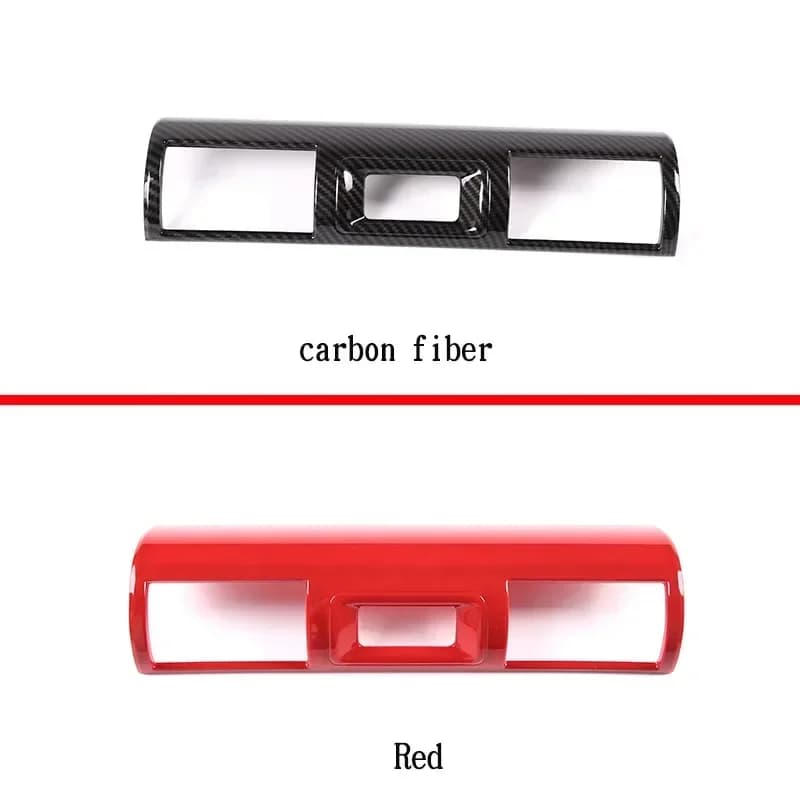 For Toyota FJ Cruiser 2007-2021 ABS Red Car Central Control Air Conditioner Air Outlet Frame Cover Trim Sticker Car Accessories