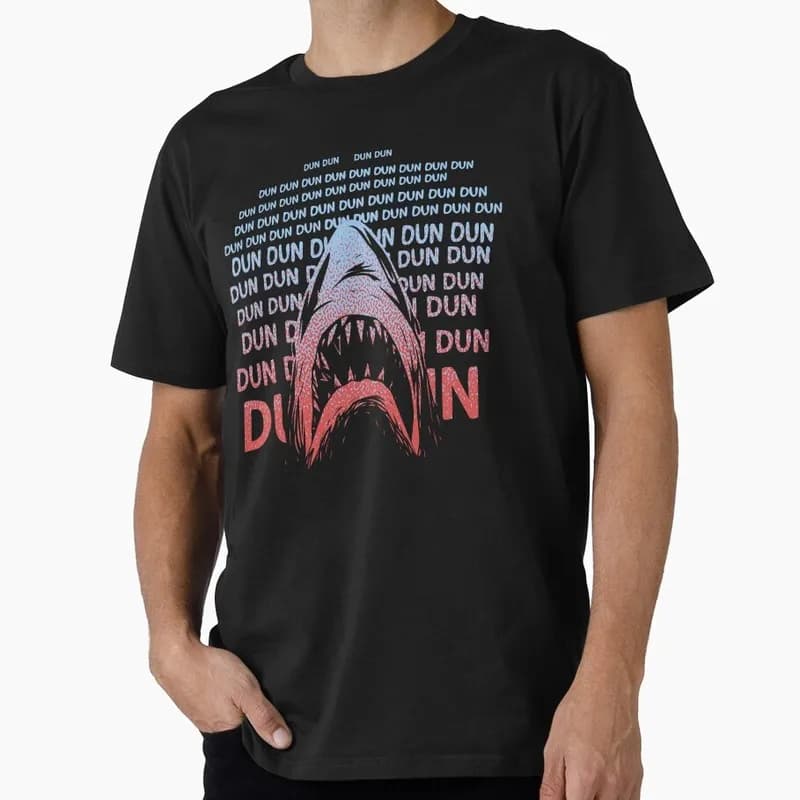 Jaws Horror Movie Halloween Gift T Shirt Vintage Amity Island Great White Shark Graphic Tops Unisex Short Sleeve Streetwear Tees