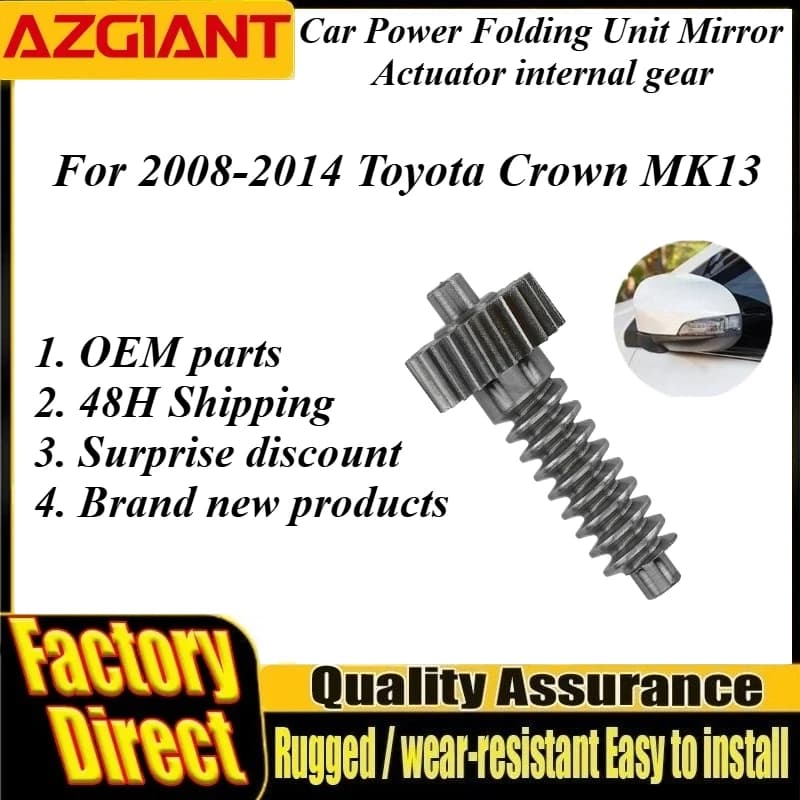 Azgiant Car Power Folding Unit Mirror Actuator internal gear 30T New For 2008-2014 Toyota Crown MK13 Auto Replacement Parts