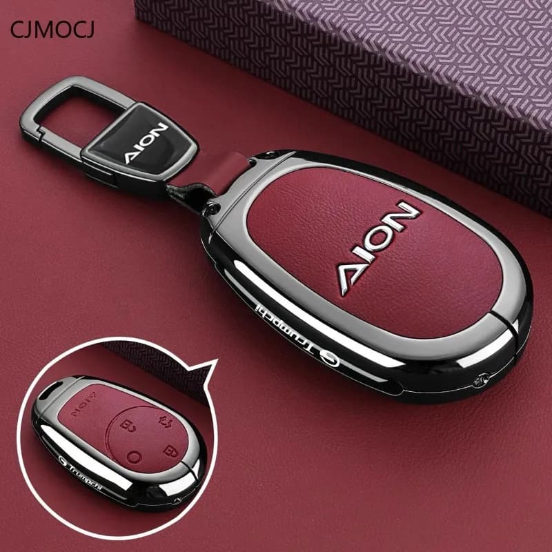 Premium Zinc Alloy Key Cover Case for GAC Aion RT/UT/2nd Gen V/Y Plus - Protective Key Fob Shell Keybag Keychain