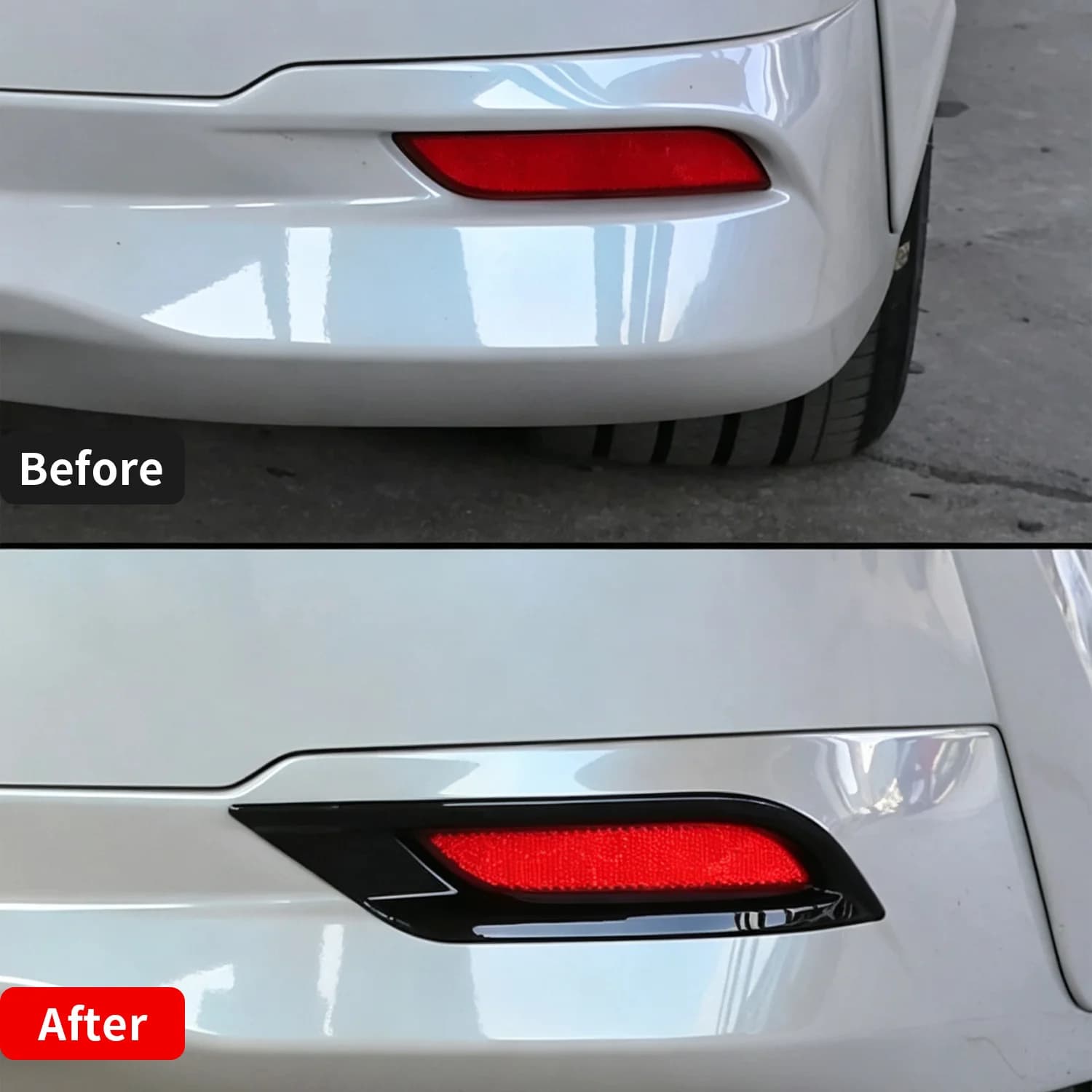 For Toyota Camry XV80 9th Gen 2025-2026 Rear Fog Light Frame Cover Trim 2Pcs Exterior Car Styling Accessories