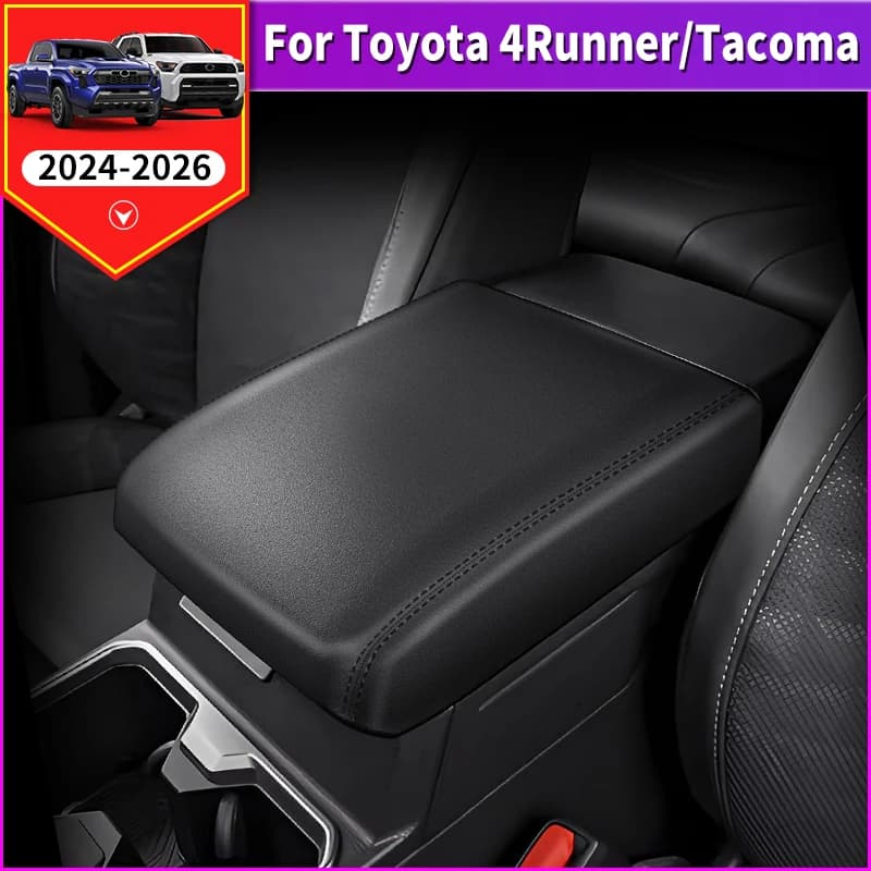 For Toyota 2024-2026 Tacoma 4Runner Interior Accessories Center Console Armrest Protection Lid Overlay Sticker Trim Anti-Scratch
