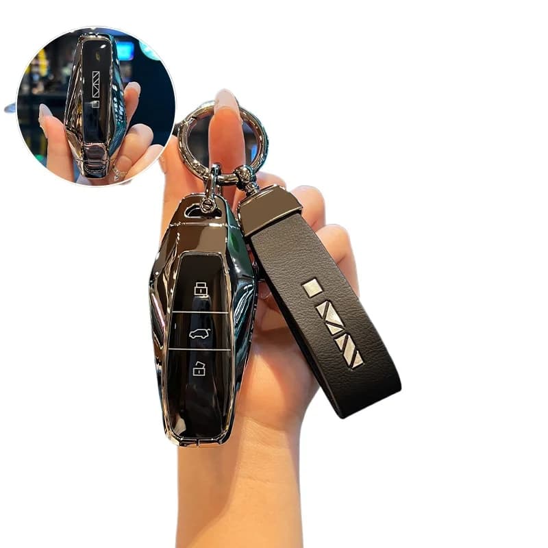 Premium Zinc Alloy Key Cover Case for ICAR 03/EQ7/03T/V23 (2025) - Protective Key Fob Shell Keychain