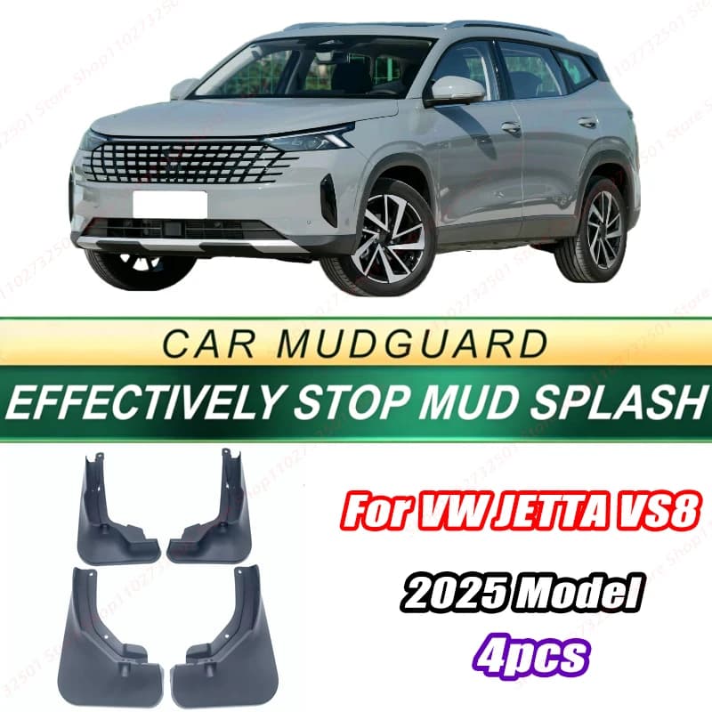 For VW JETTA VS8 2025 Model 4PCS Front Rear Mud Flaps Splash Guards Fender Mudguards Auto Accessories