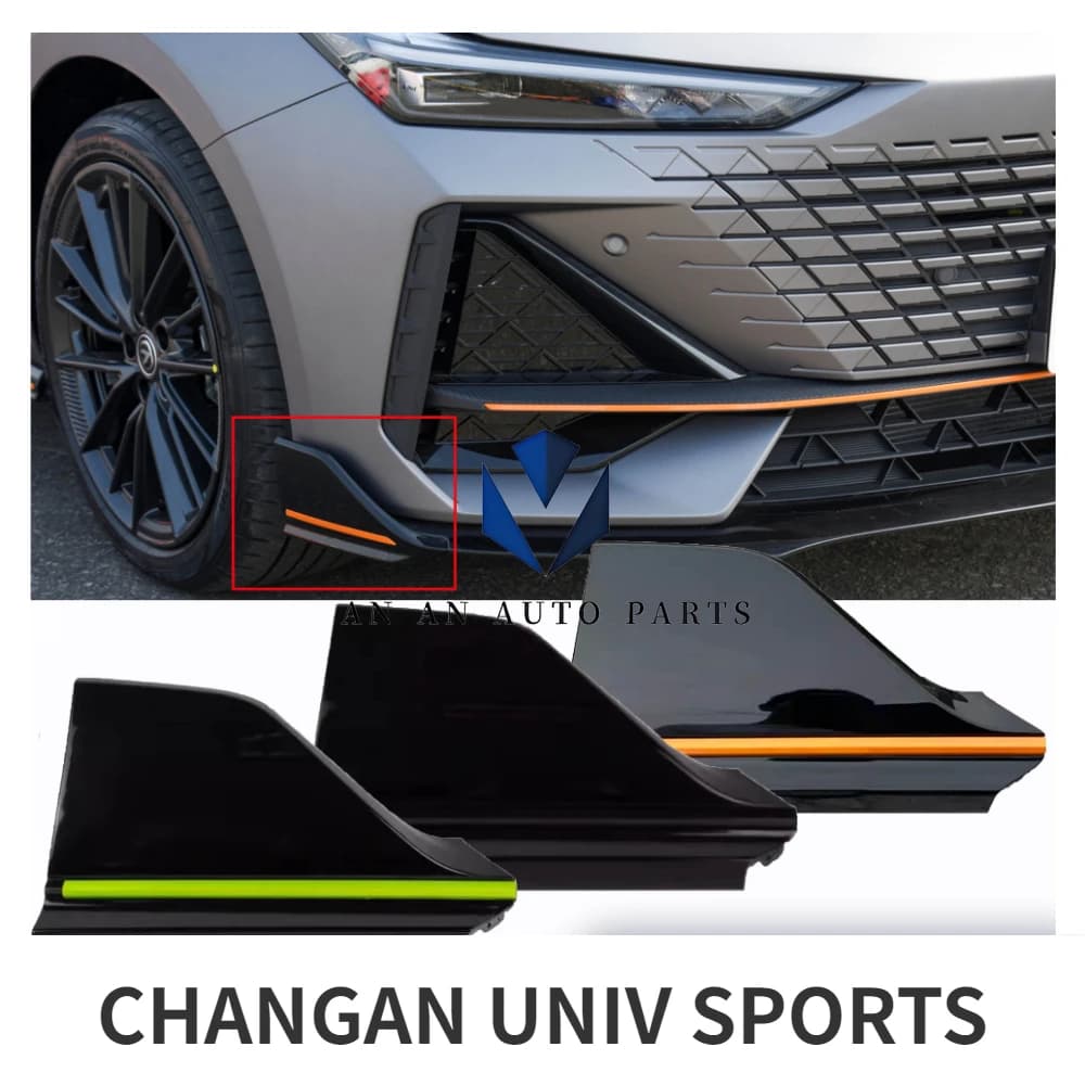 Original Front Bumper Side Trim Panel Orange Green Black Carbon Fiber for CHANGAN UNI-V Sports Models Only