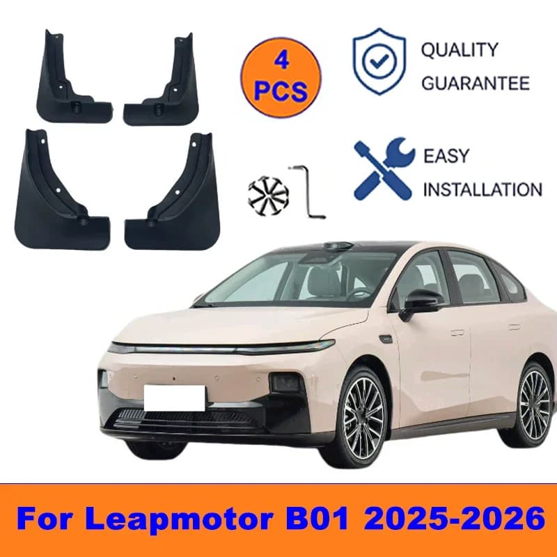 4Pcs Mud Flaps For Leapmotor B01 2025-2026 - Splash Guards Front&Rear Wheel Fender Mudguards Car Exterior Protection Accessories