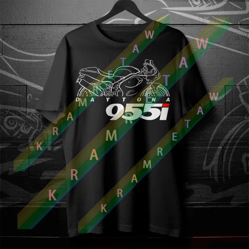 2025 summer Triumphs Men T Shirt Casual Daytona 955 T595 955I 1997-2006 Motorcycle T-shirt Graphic Summer 100% Cotton Cool S-3XL