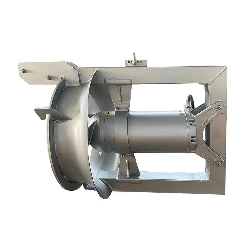 Submersible sludge return pump Denitrification and denitrification return Anti-clogging with flapping door through wall pipe