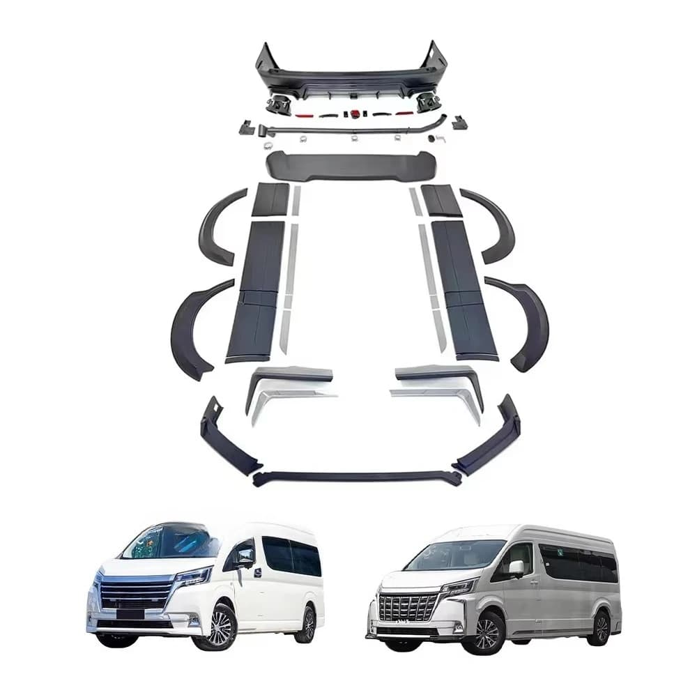 New Arrival Crown Design Body Kit Upgrade Kits for Hiace 2024 Commuter Deluxe Majesty Bodykit