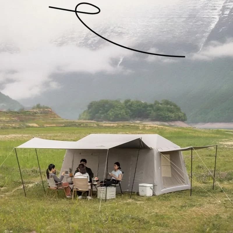 Inflatable Ridge Plus Outdoor Camping Inflatable Tent, Roof Tent Rainproof and Sunscreen