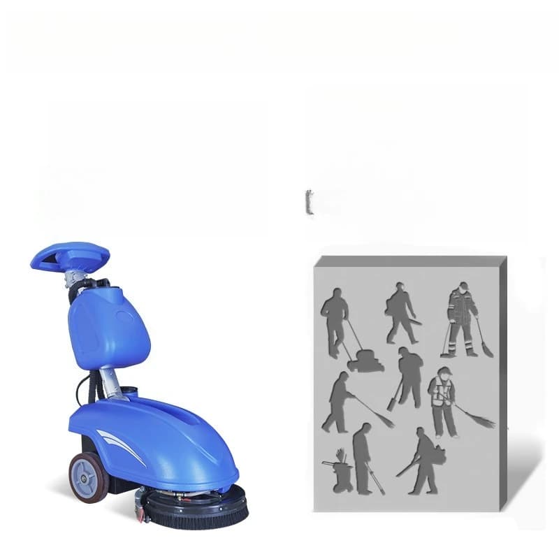 Washing machine hand push supermarket shopping mall ground washing car hospital industrial tractor sweeper driving type