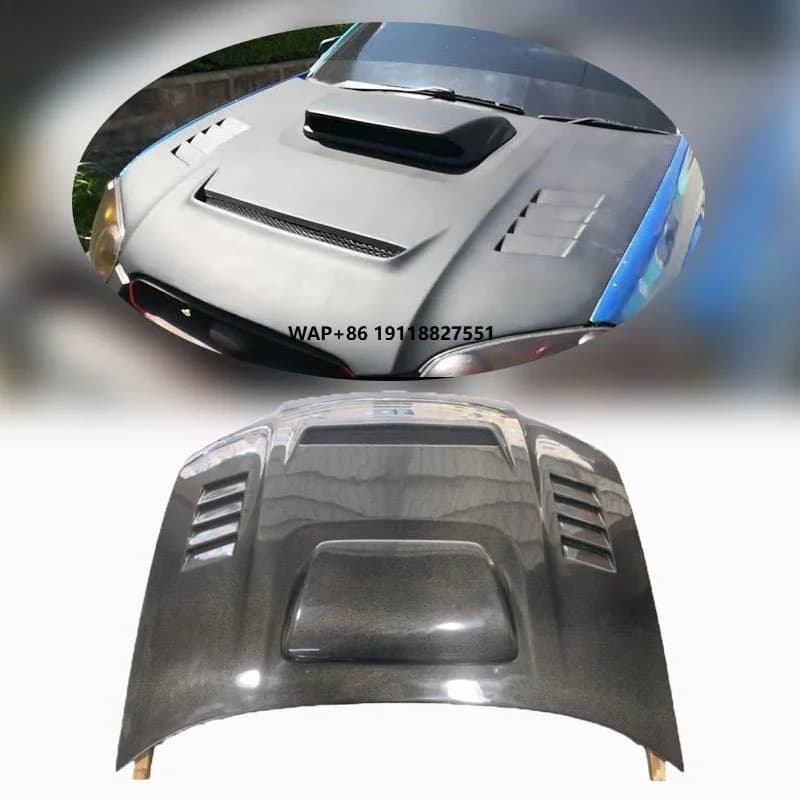 Carbon Fiber Hood SCOOP for 2004-2005 SU BARU IMPREZA WRX/STI 8TH Bonnet Hood