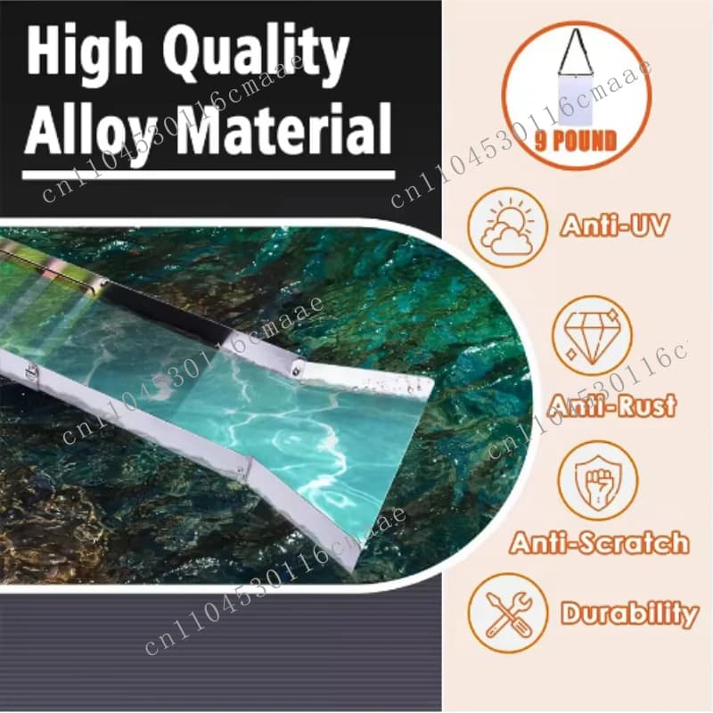Folding sluice box aluminum alloy mining equipment portable gold mine chute ore prospecting recovery tool