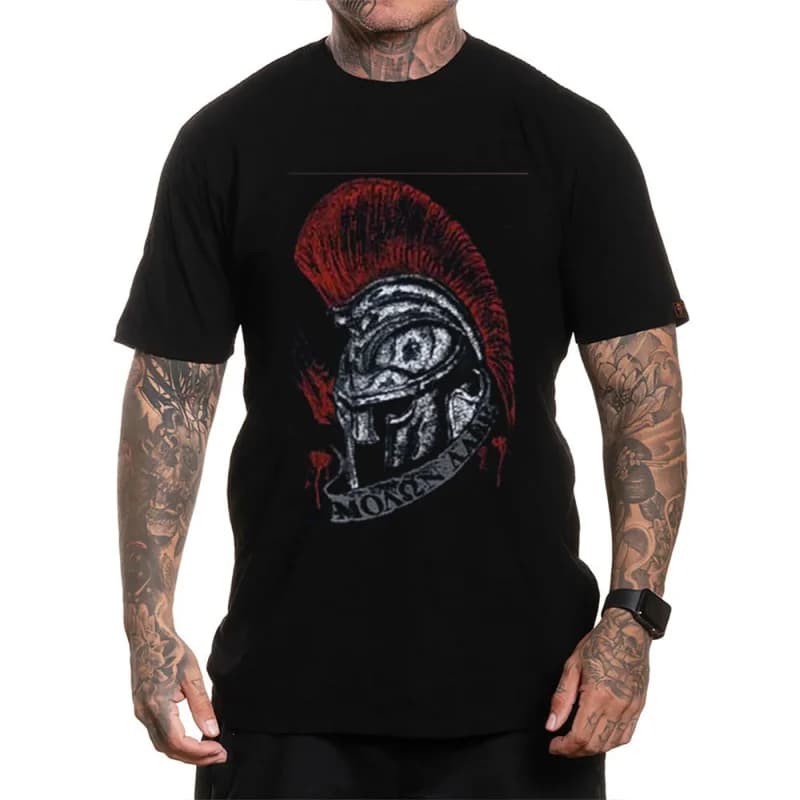 Molon Lave 0202 Spartan warrior helmet Ancient greece Gift T Shirt This is sparta Graphic Tee All size Tops S-6XL