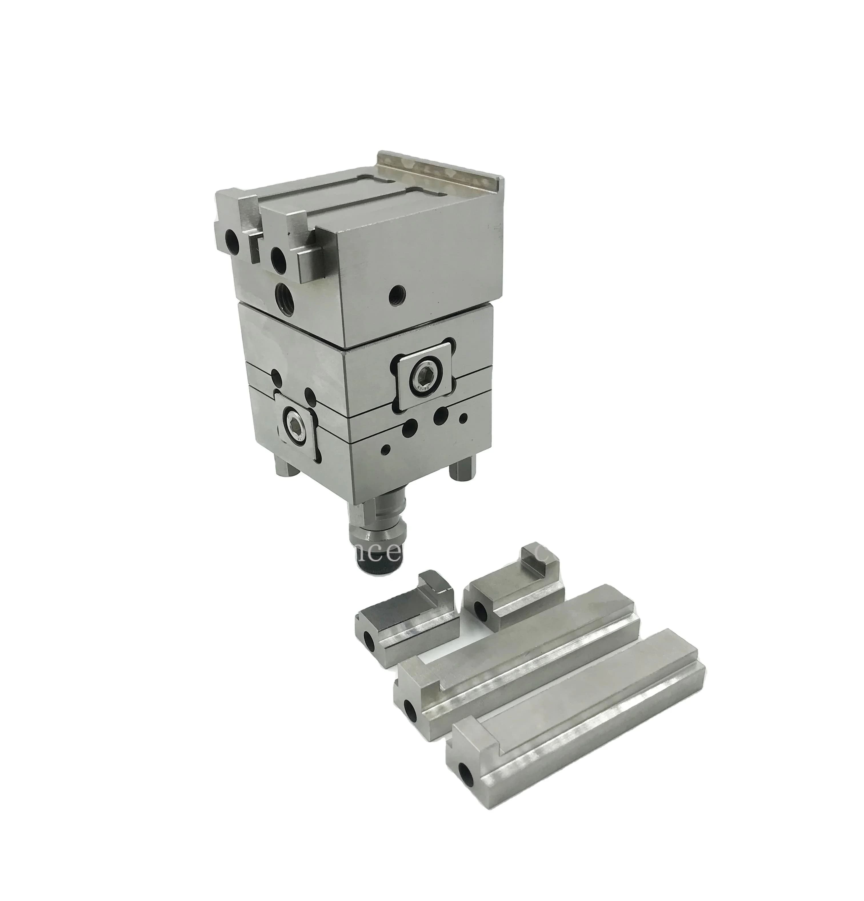 Stainless Steel  ER-008856 Precision  Three-axis Fine Adjustment Rotatable Pendulum Vise for Wireedm Cutting HE-W06579