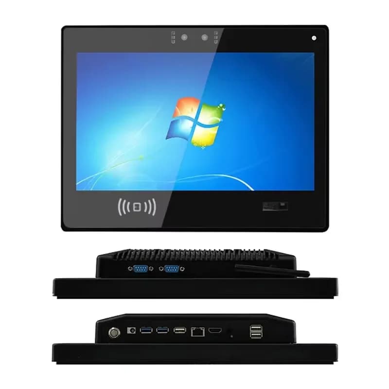 for COMPT J1900 I3 I5 I7 10 Inch 10 Point Projective Capacitive Touch Tablet All in One Industrial Android Panel PC 1 Year