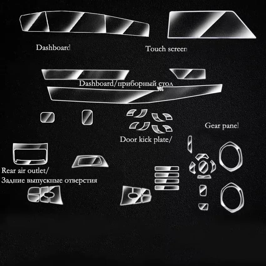 For Changan UNI-K 2021 2022 Tpu Transparent Film Car Interior Sticker Center Control Navigator Screen Door Gear Car Accessories