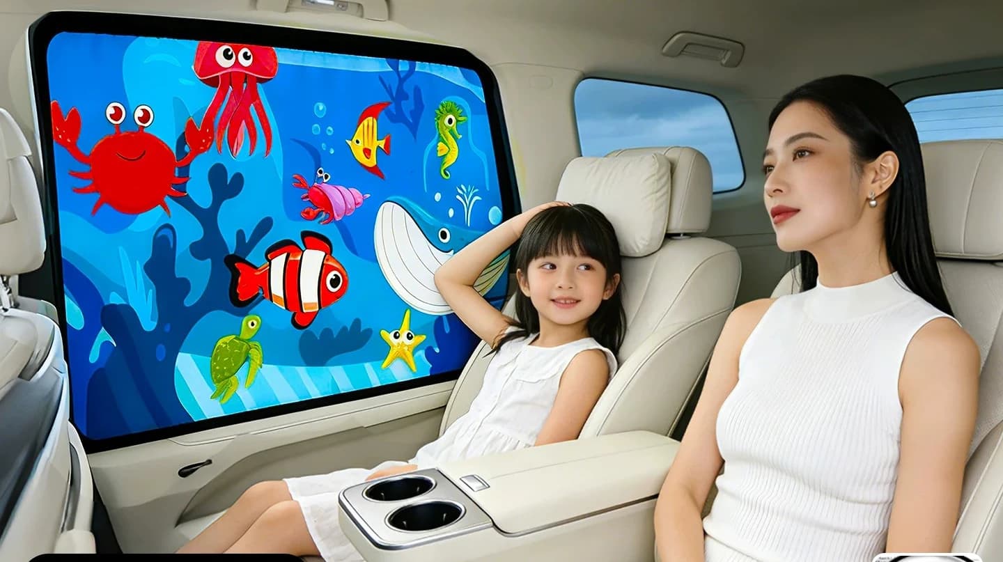 Magnetic Car Sunshade Curtain Baby Kids Privacy Screen Rear Window Sun Blocker UV Protection Auto Window Shade