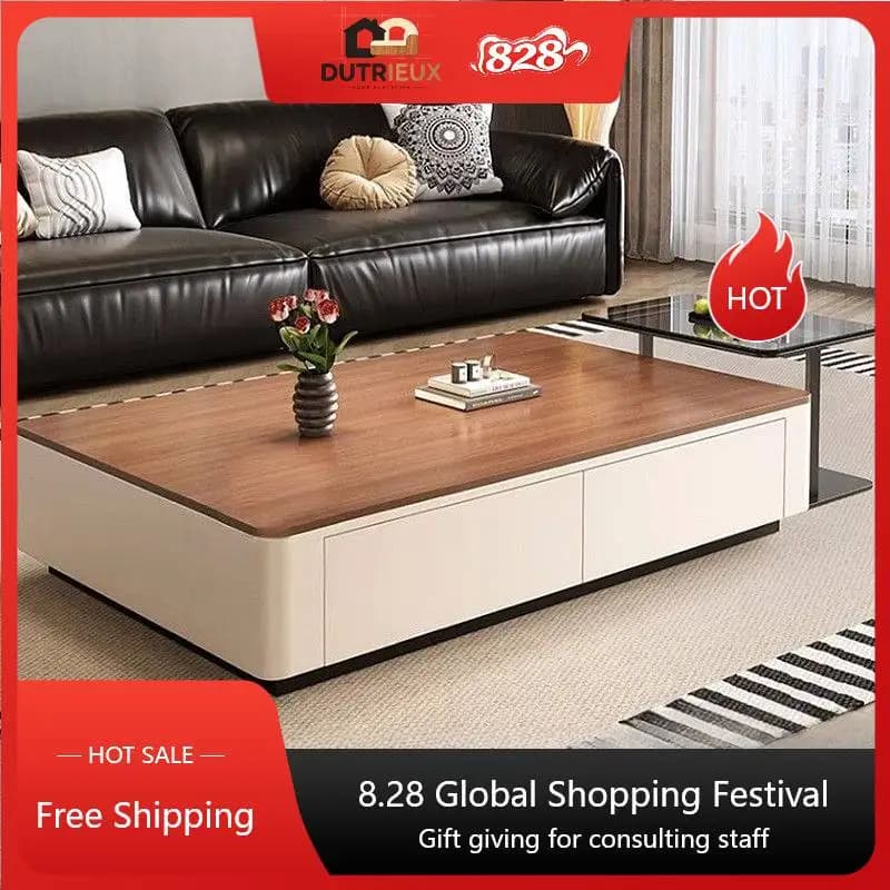 Design Luxury Coffee Tables Modern Storage Drawer Apartments Nordic Coffee Tables Living Room Tavolino Da Salotto Furniture Home