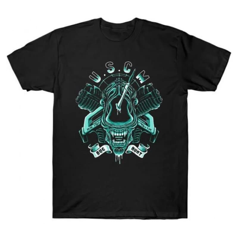 Just Another Bug Hunt 0412 Retro Sci-Fi Alien Gift T-Shirt Weyland LV-426 Horror movie Xenomorph Graphic clothes All size tops