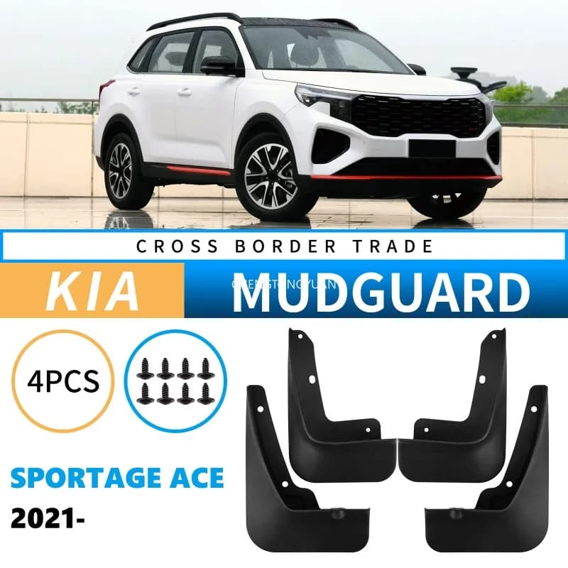 For Kia Sportage ACE 2021-2025 Mudguards Splash Guards Front Rear Wheels Fender Car Accessories 4Pcs Auto Parts