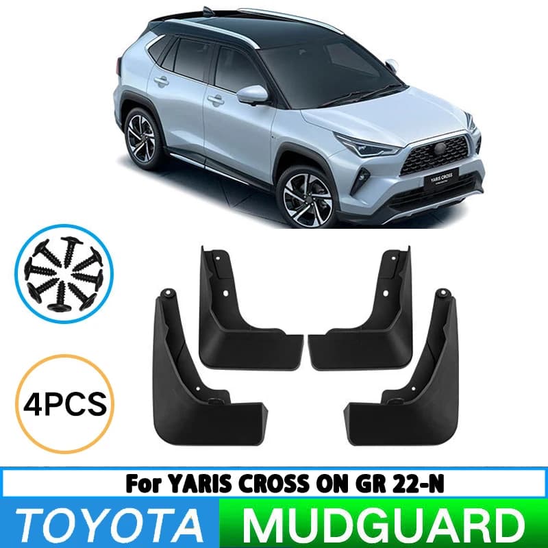 Suitable for Toyota Yaris Cross Non GR 2023-2025 low-spec models, including front and rear wheel mudguards.
