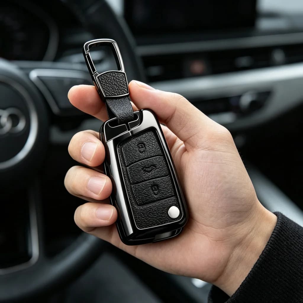 Car Key Case Cover For VW Volkswagen Golf 7 MK7 Tiguan MK2 For Seat Ateca Leon FR 2 Ibiza Skoda Octavia Kodiaq Metal Shell