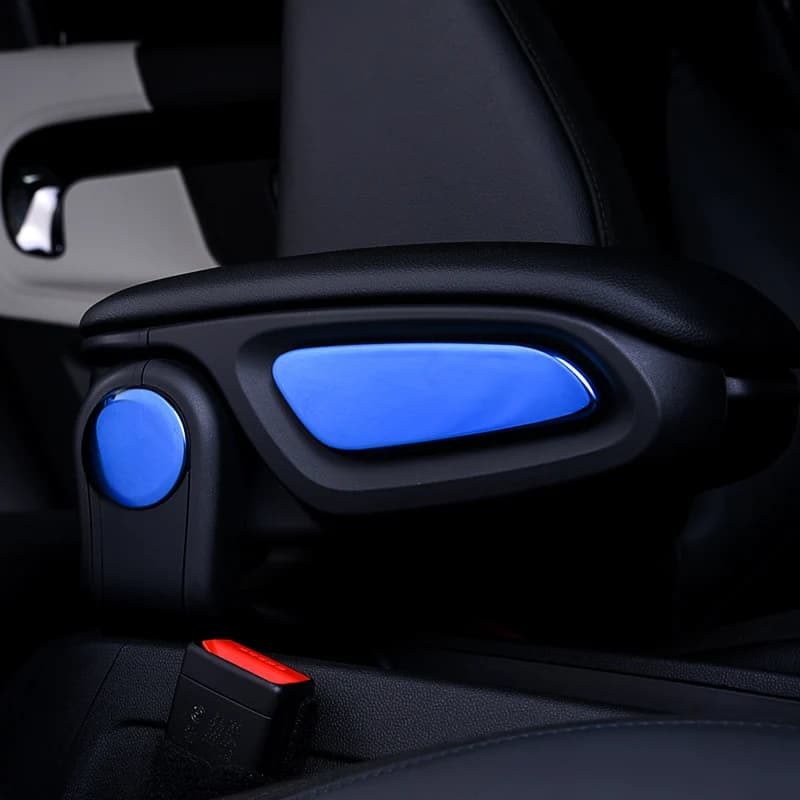 Car Armrest Box Side Sticker For Mini Cooper F60 Stainless Steel Car Interior Trim Decoration Accessories