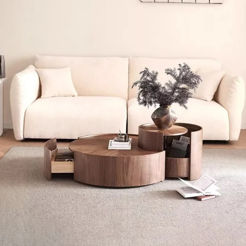 White Metal Modern Coffee Table Luxury Storage Center Black Nesting Living Coffee Table Mesa De Centro Salon Home Furniture