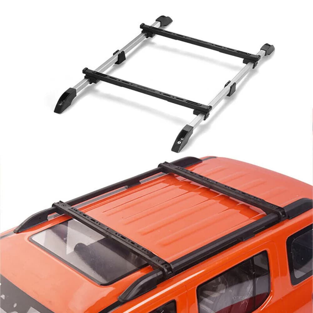 【Hot】Adjustable Aluminum Alloy Roof Luggage Rack for 1/10 RC Crawler Car Truck Replacement Repair Tools Parts Accessories Dropsh