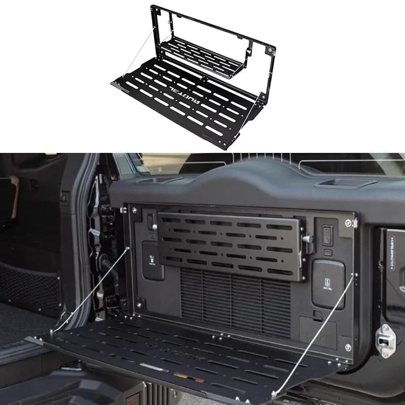 Car Tailgate Folding Storage Rack Fit for JETOUR Traveler T2 2024 Car Trunk Double-layer Storage Rack Car Modified Accessories