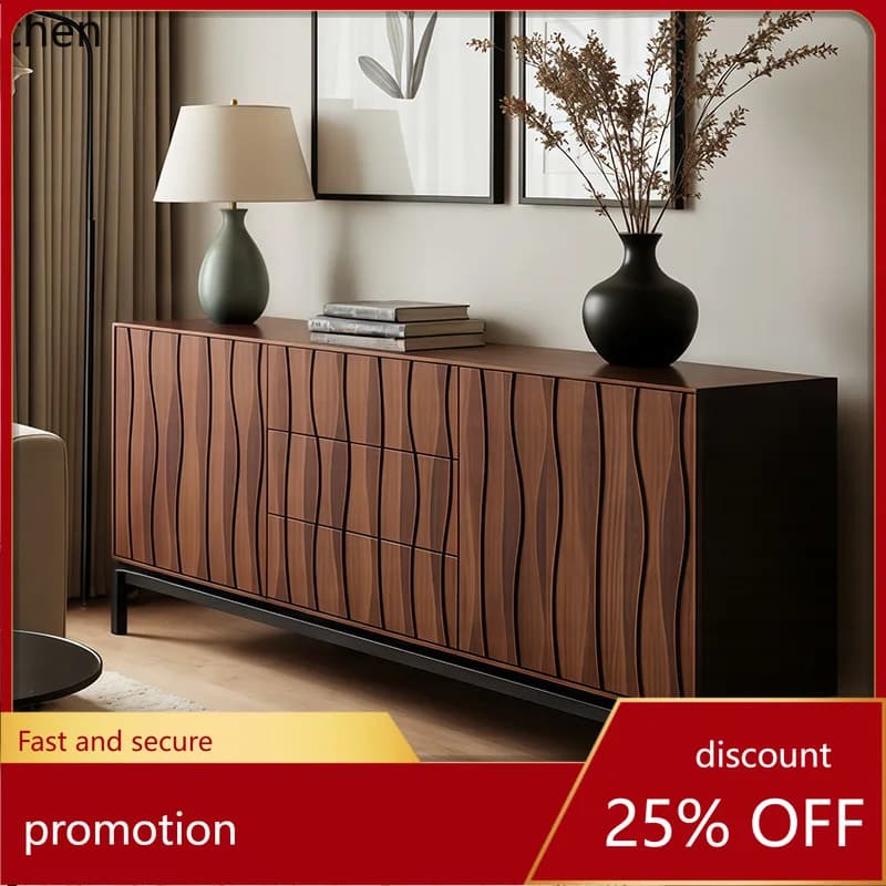 CZ Solid Wood Sideboard Cabinet Living Room Sideboard Storage Cabinet Kitchen Storage Cabinet