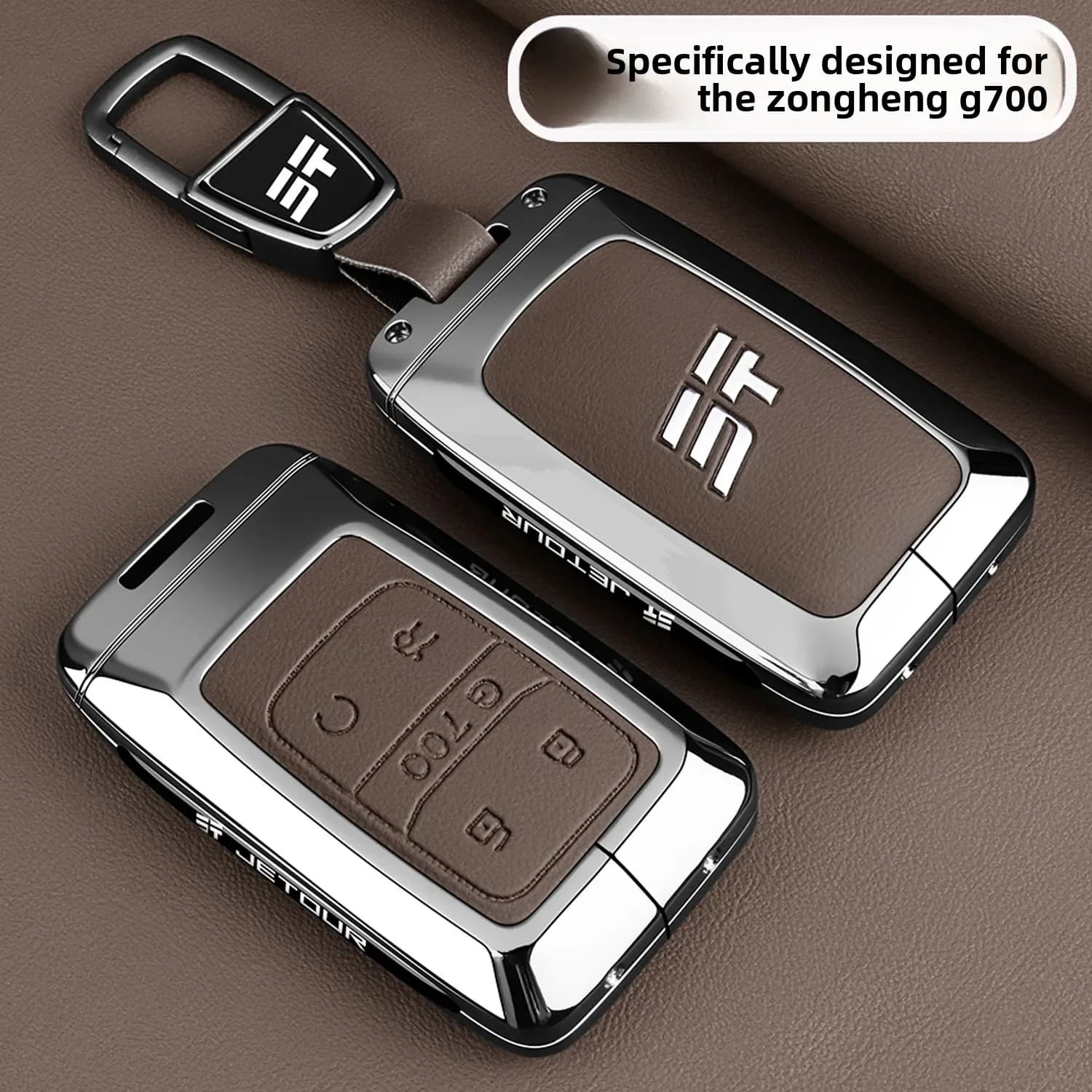 For JieTu ZongHeng G700 Key Protective Cover, Exploring and Enjoying the Wilderness, Remote Control Shell, Metal Buckle
