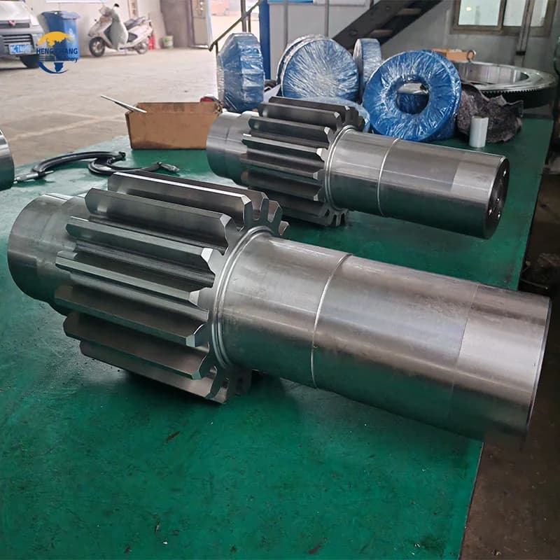 Luoyang Hengchang High Precision Long Stainless Steel Shaft Gear Heat Treatment Carbon Steel Material Kiln Rotating Roller Shaft