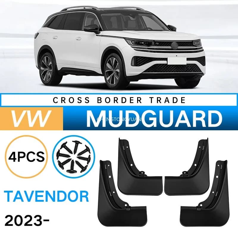 For VW Volkswagen Tavendor 2023 Mudguards Splash Guards Front Rear Wheels Fender Car Accessories 4Pcs Auto Parts