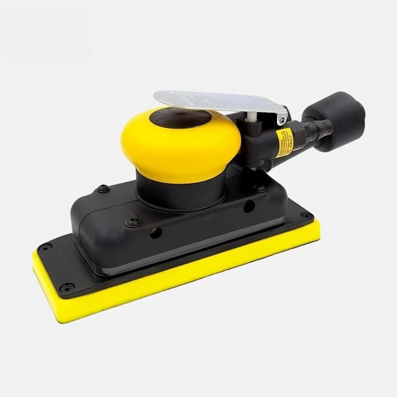 TGS 10000RPM Pneumatic Random Air Orbital Eccentric Mini Palm Sander Hook Loop Attachment 70x198mm Disc 1.26in Dust Collection
