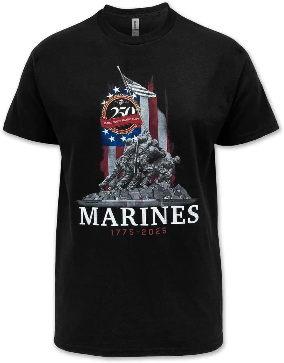 Armed Forces Gear Marines 250th Anniversary Iwo Jima T-Shirt 100% Cotton O-Neck Short Sleeve Summer Casual Mens T-shirt