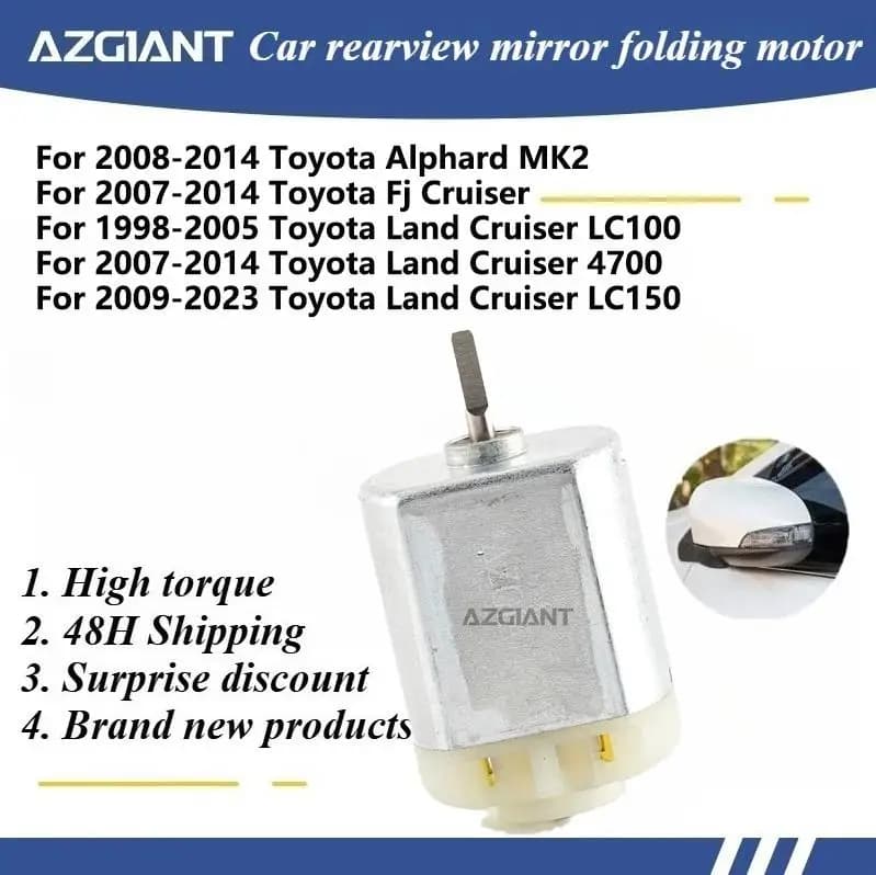 For Toyota Alphard MK2/Fj Cruiser/Land Cruiser LC100/Land Cruiser 4700/Land Cruiser LC150 Car Rear View Auto Side Mirrors Motor