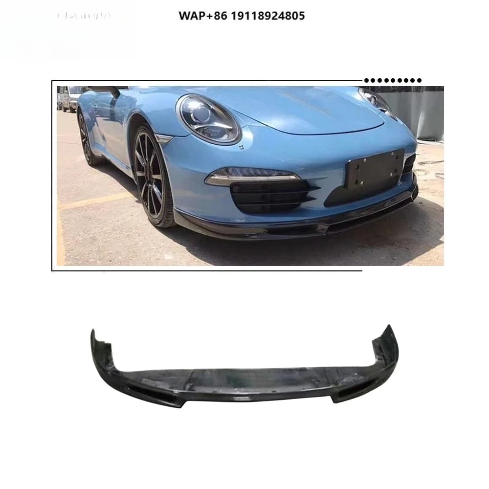 Carbon Fiber Front Bumper Chin Lip for  911 991 Carrera & Carrera S 2012 2013 2014 2015