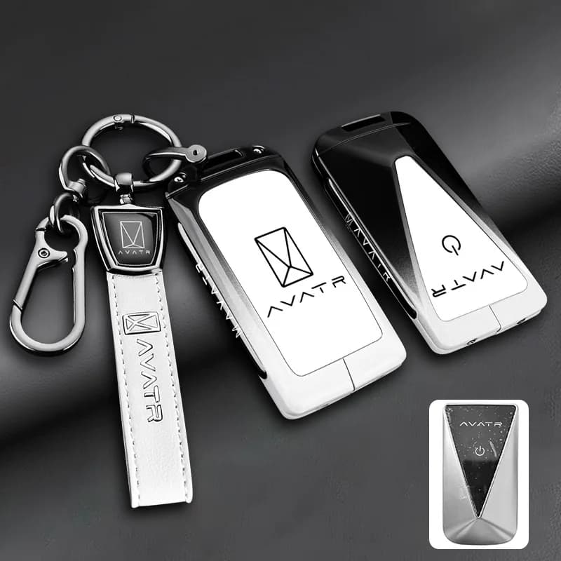 Premium Zinc Alloy Key Cover Case for Avatr 06/06 Max EREV/06 Pro EV/06 Ultra (2025) - Protective Key Fob Shell Key Bag Chain