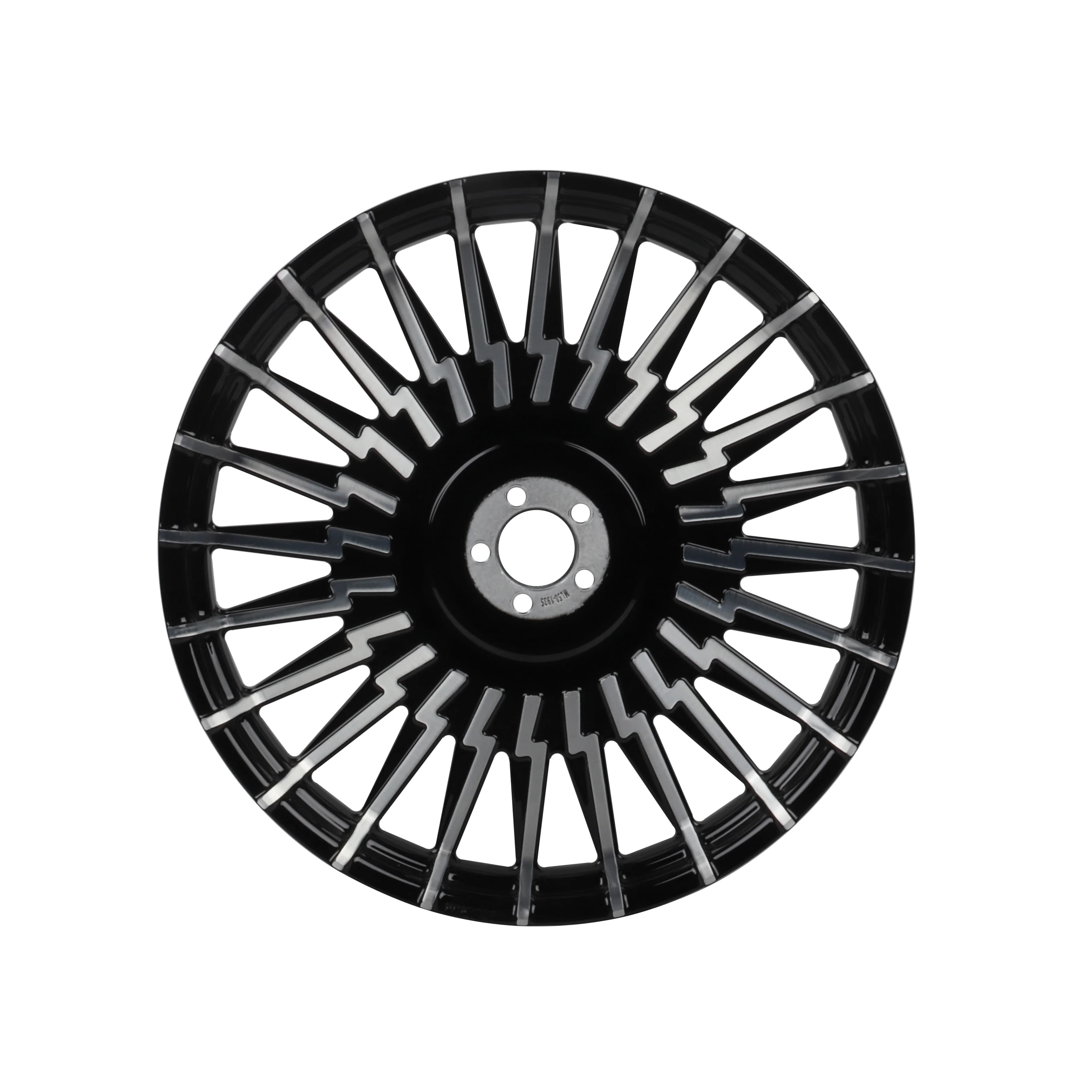 3D Custom Forged Hub, Wheel & Rim in 18/21/23/26 Inch Sizes Gloss Black Finish for Harley Softail and Touring Models