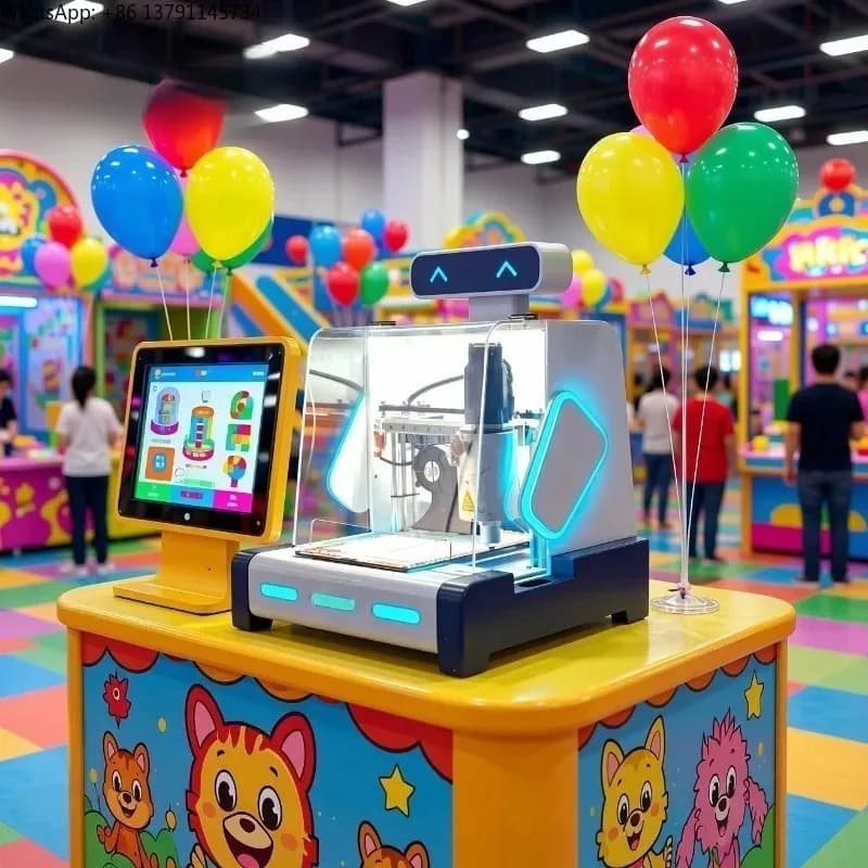 Customized 3D Sugar Painting Vending Machine Smart Self Service Candy Art Printer with QR Payment for Retail Business