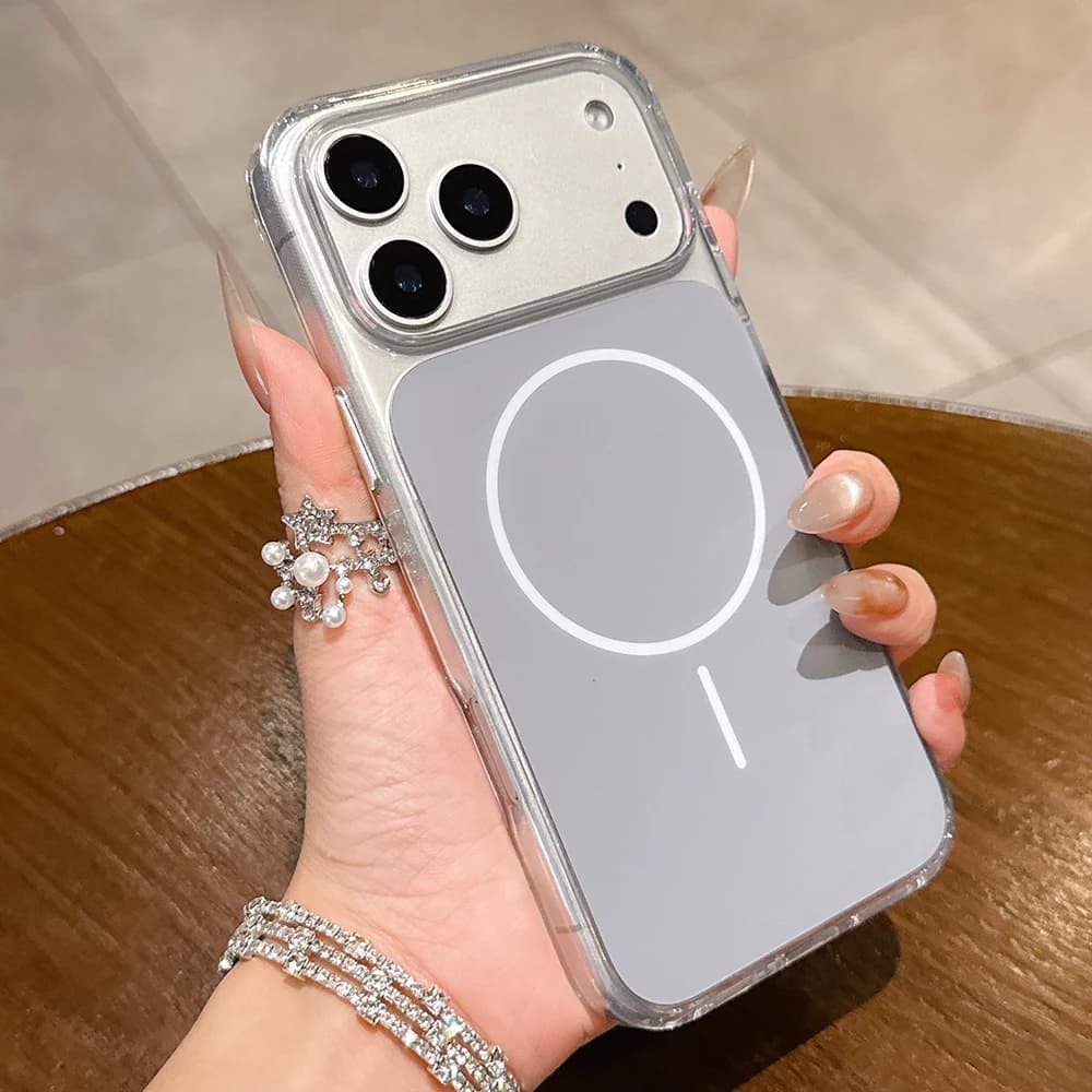 Compatible with Apple iPhone 17 Pro Case Compatible with Magsafe Anti Yellowing Magnetic Military Grade Rugged Protection Cover