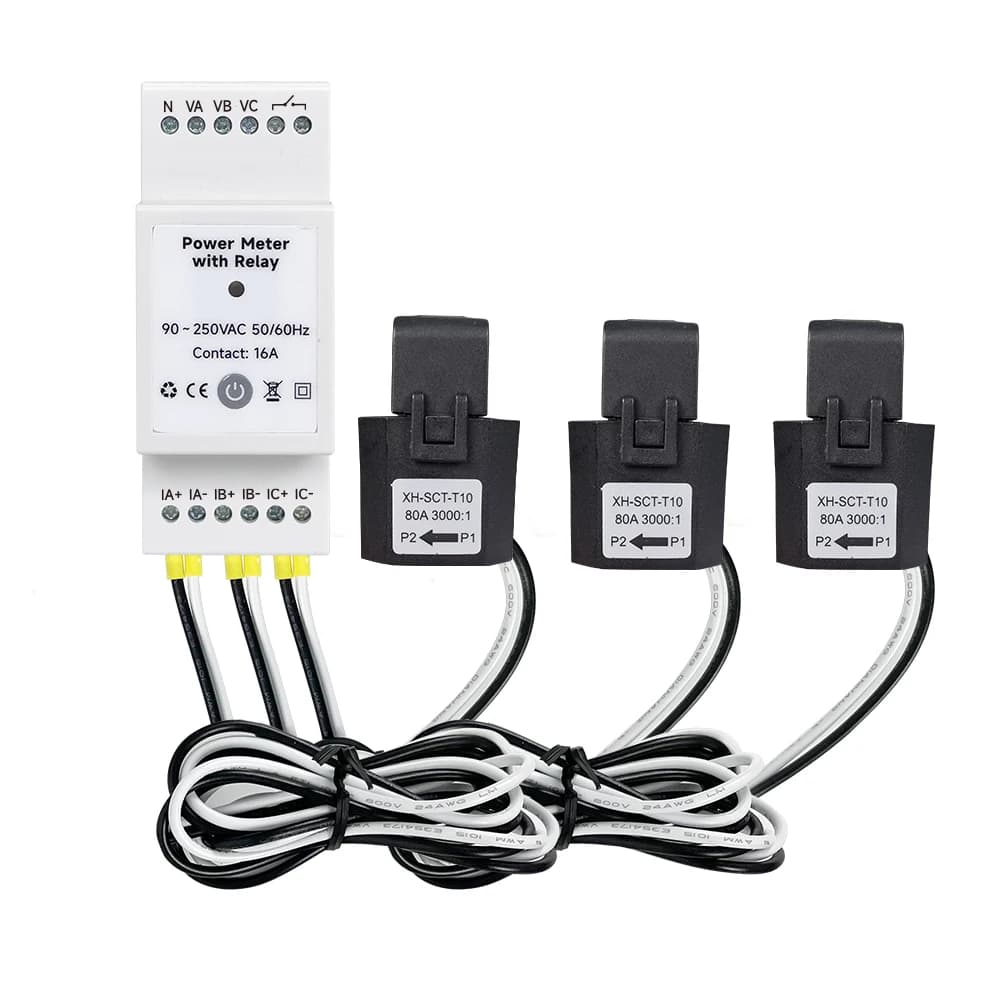 Tuya Smart Power Clamp Meter Wifi 750amp Smart Energy Meter Power Meter with Relay