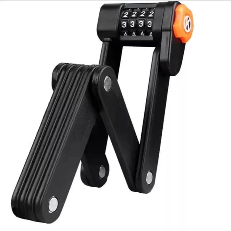 Bicycle lock Anti-theft password Folding lock Mountain bike bicycle accessories Electric vehicle fixed password Folding lock